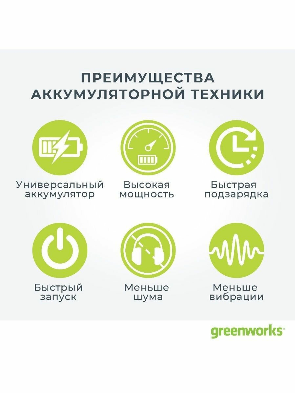 Триммер аккумуляторный GREENWORKS GD40BCB 40В,40см,без АКБ и ЗУ (2105707)