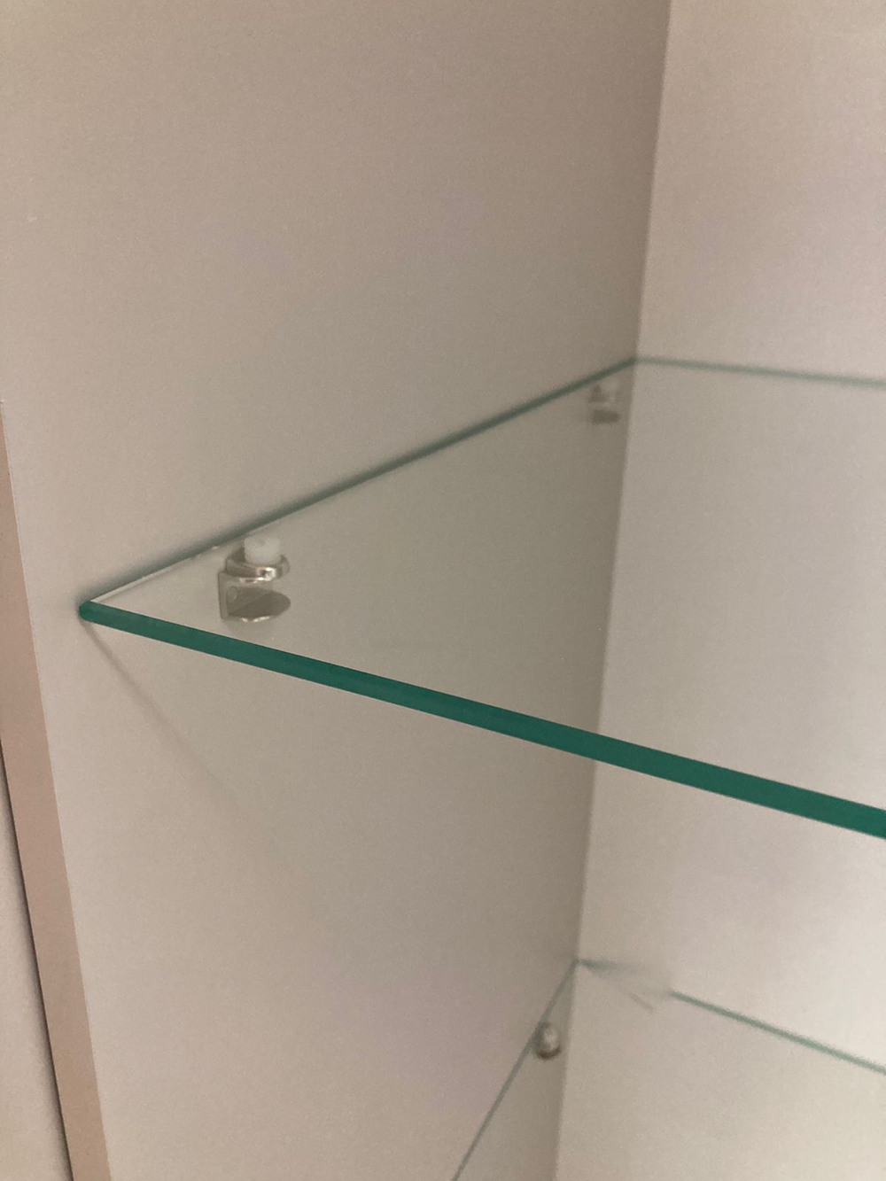 Шкаф навесной витрина Валенсия кашемир/софт сантьяго левый