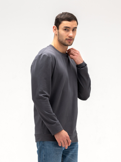 Лонгслив мужской хлопковый. Графит