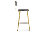 Барный стул Woodville Persi dark gray, gold