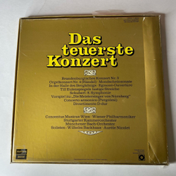 Винтажная виниловая пластинка LP Сборник Классической Музыки Das Teuerste Konzert Самый Дорогой Концерт (Германия 1977) (Вагнер, Григ, Моцарт и др)