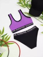 купальник раздельный спортивный топ с плавками