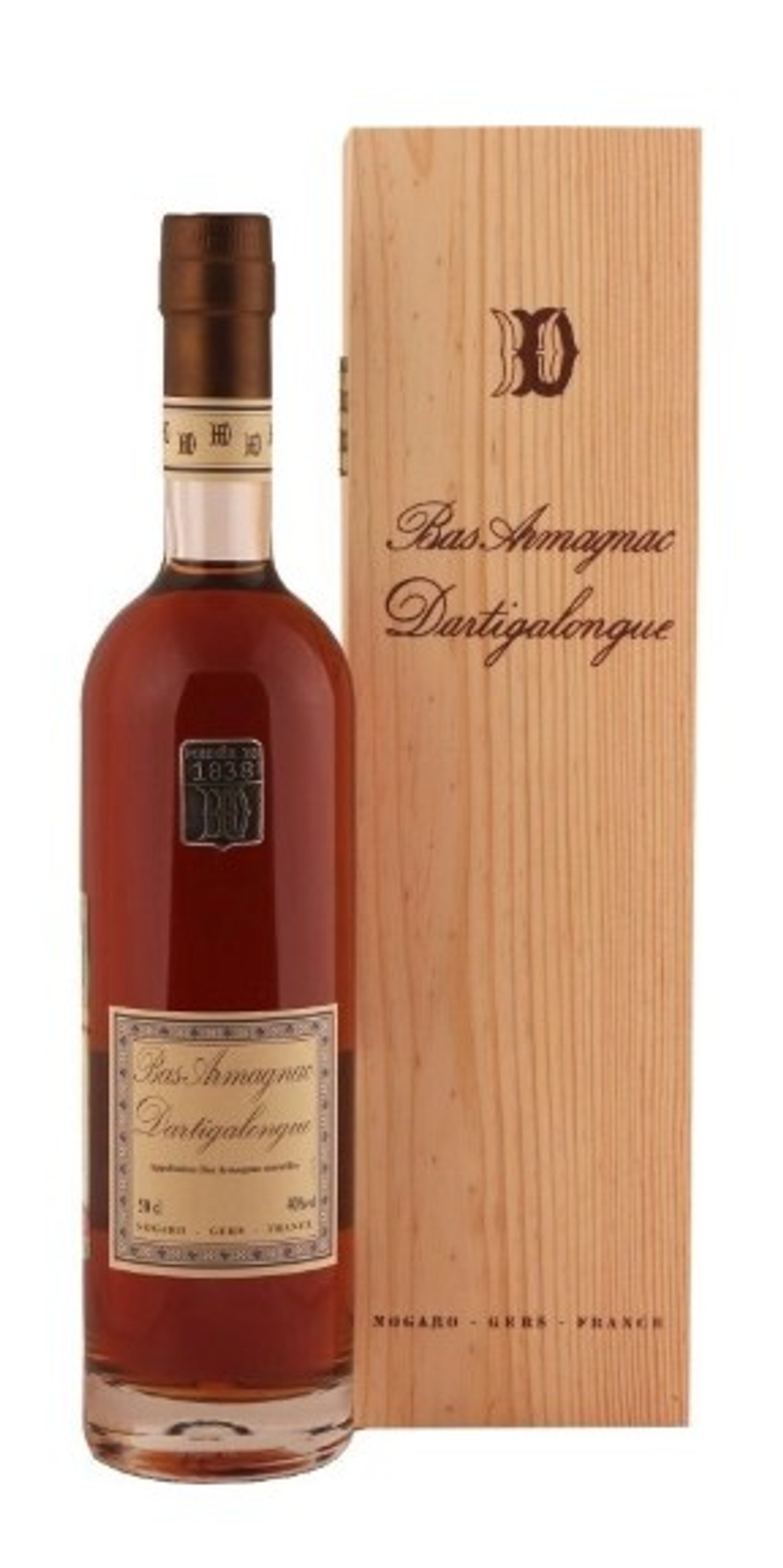 Арманьяк Dartigalongue, Bas Armagnac AOC, 1963, 0.5 л.