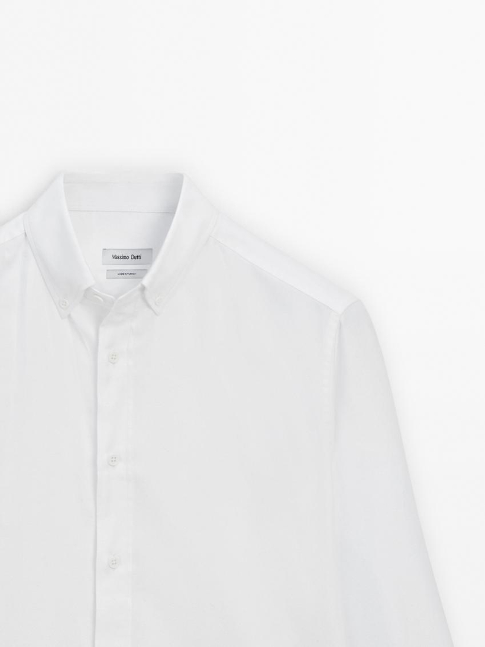 Massimo Dutti Рубашка из 100% хлопка, белый