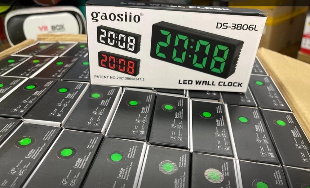 Часы LED Gaosiio DS-3806L зеленое свечение