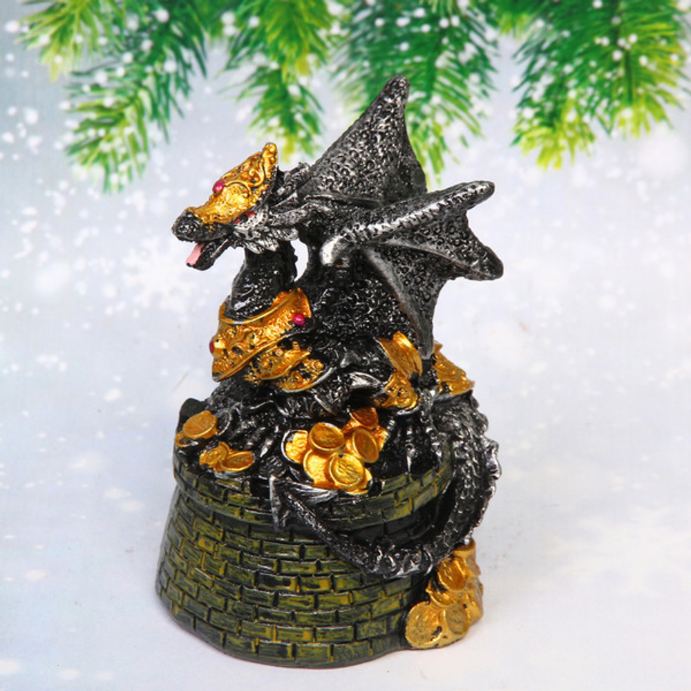 Фигурка «Дракон на замке» 10*7*7,5 см, микс