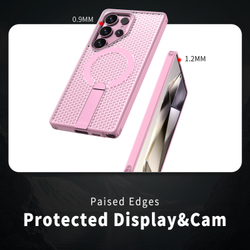 Прозрачный чехол Mesh Pro Magnetic Case для Samsung Galaxy S22 Ultra