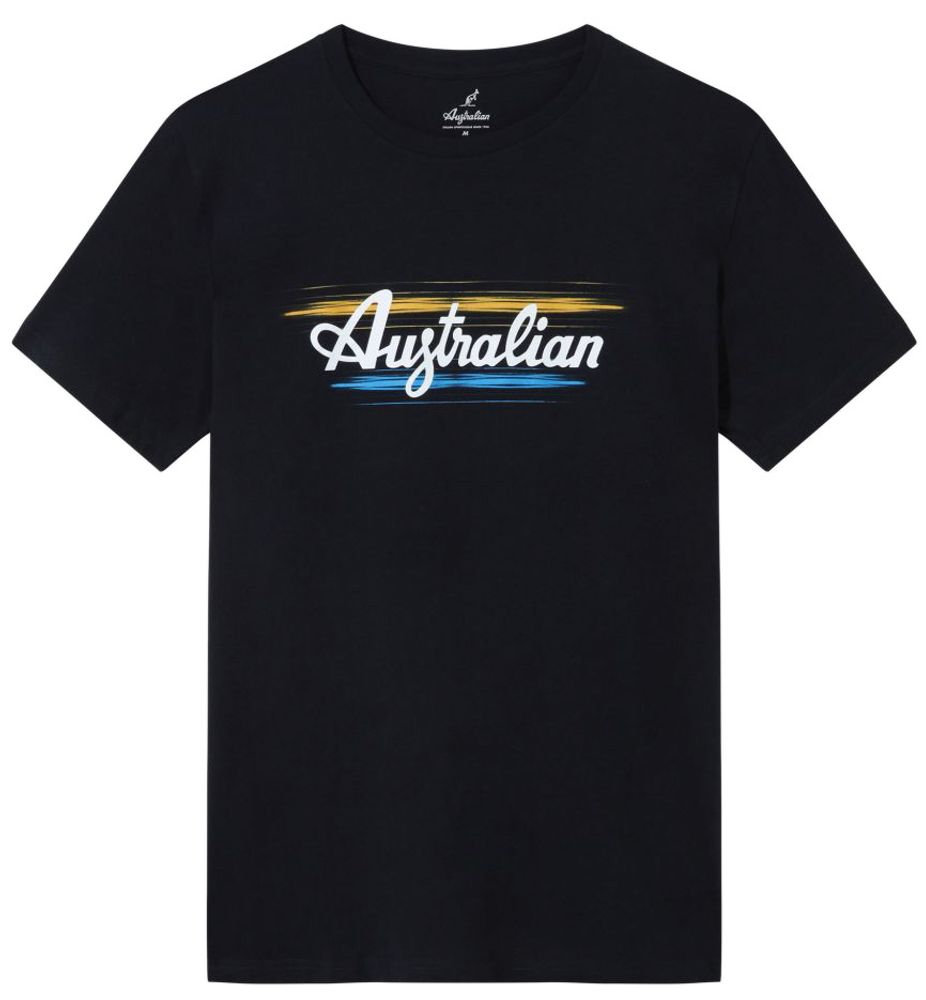 Футболка для мальчика теннисная Australian Ace T-Shirt - blu navy