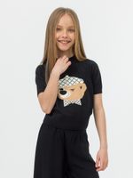 Джемпер для девочки в школу AT1020 черный