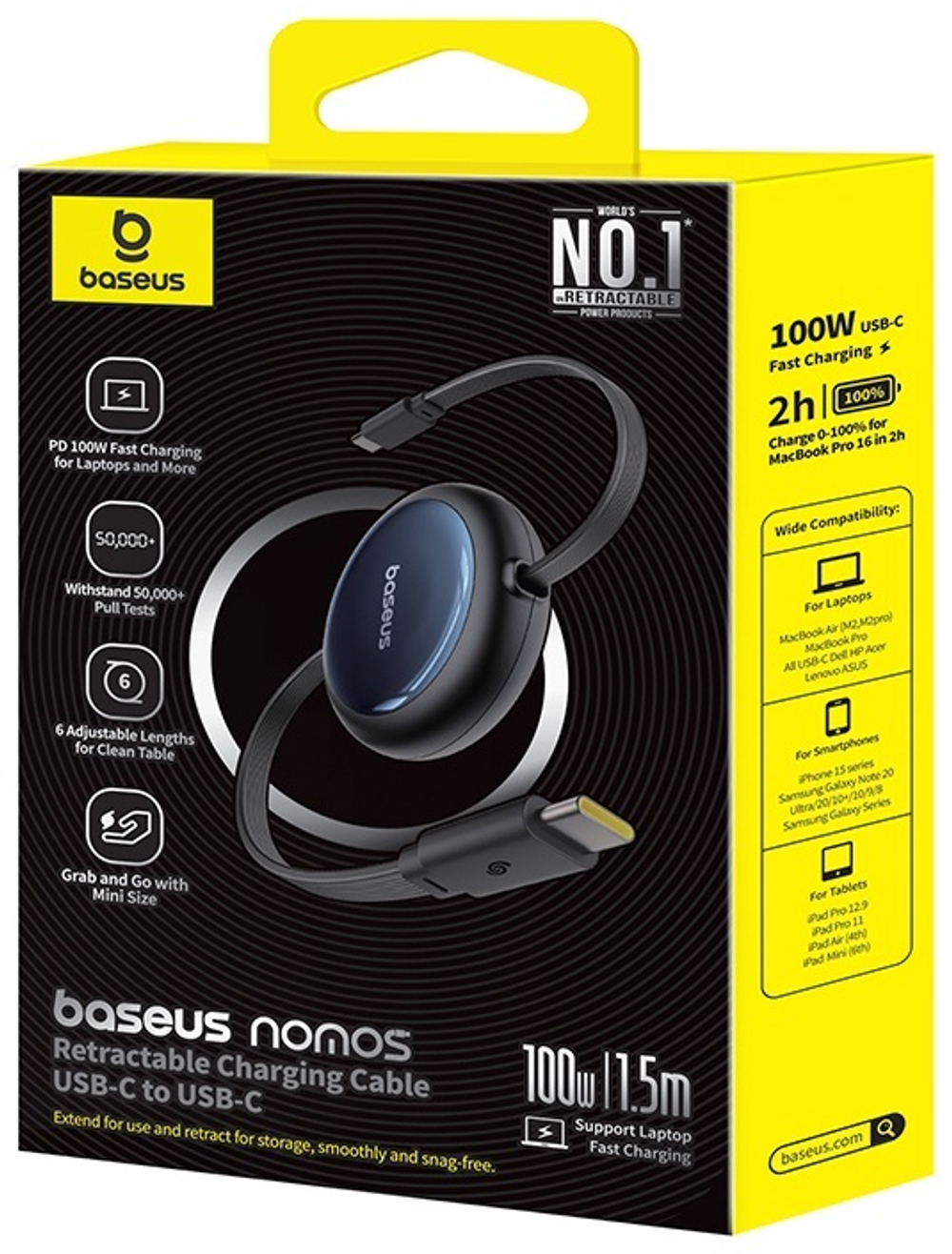 Кабель Baseus USB TypeC (M) черный