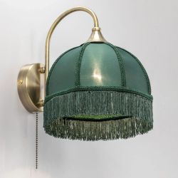 Citilux Базель CL407312 Бра с зелёным абажуром и выключателем