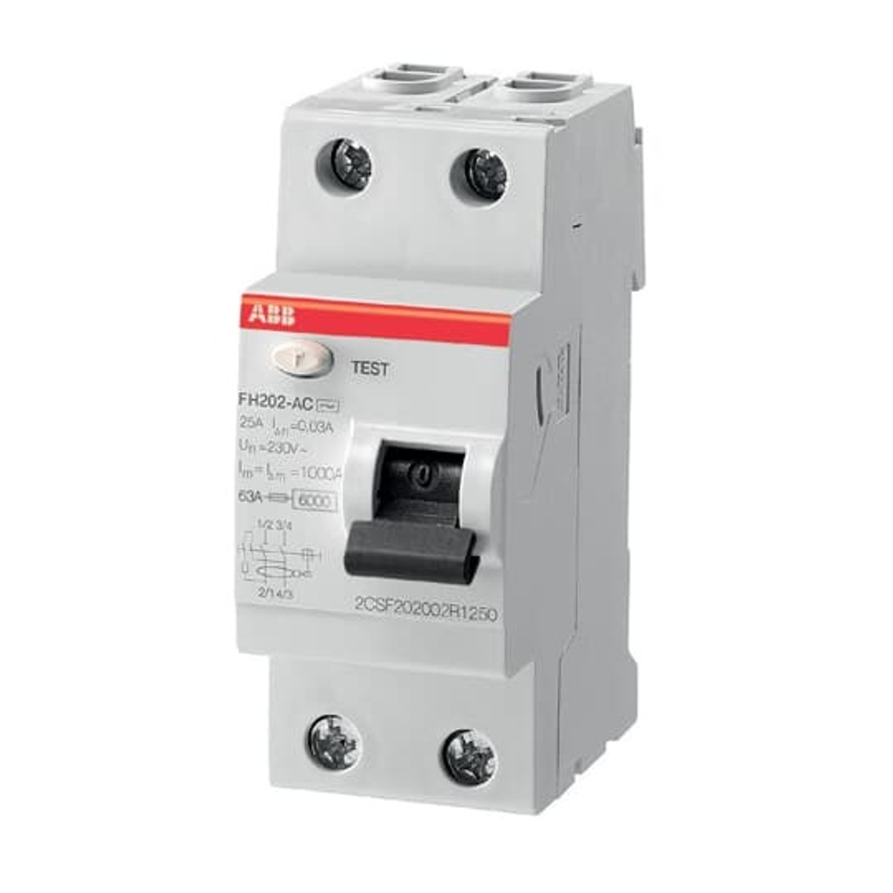 Выключатель дифференциального тока (ВДТ, УЗО)  ABB 2CSF202004R1630