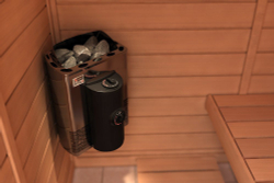 Электрическая печь SAWO Mini X MX-23NB-Z (2,3 кВт, встроенный пульт, внутри оцинковка, снаружи нержавейка)