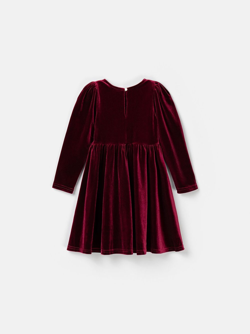 Платье бархатное с фонариками "Вишневый джем"