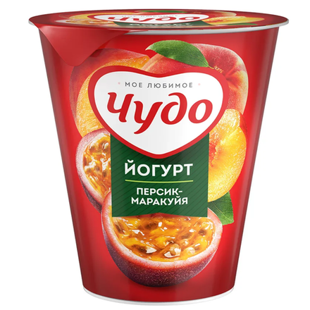 Йогурт Чудо персик-маракуйя 2% 290 гр