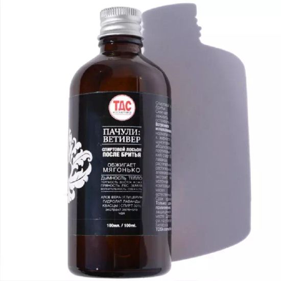 Спиртовой лосьон после бритья ТДС Пачули-ветивер 100 мл стекло