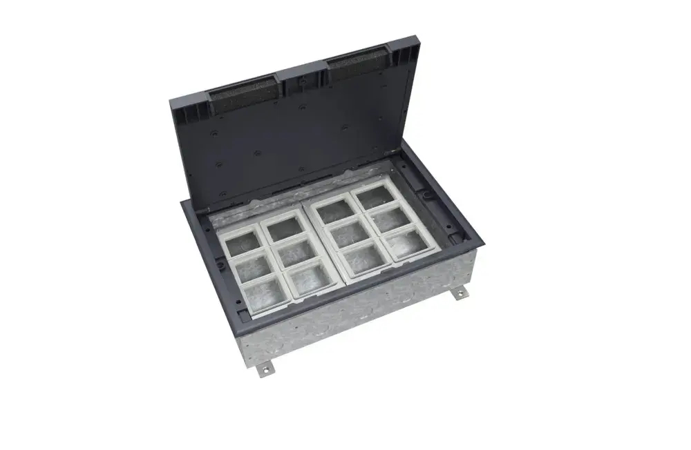 MultiDesk Люк на 24 модулей IP40 для бетонных полов с монтажной коробкой, тип MDK10