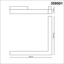 359501 SHINO NT24 137 белый Трековый низковольт. св-к диммир. со сменой цв.температуры, пульт ДУ/Tuya Smart Life IP20 LED 24W 48V 3000-6500K FLUM
