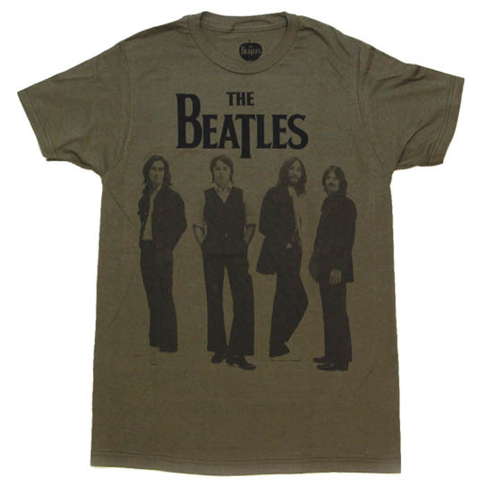 Футболка The Beatles хаки ( группа )