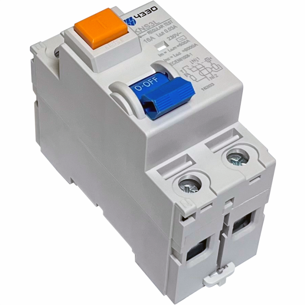 Дифференциальный автоматический выключатель KNS3L-AC-2P-B16