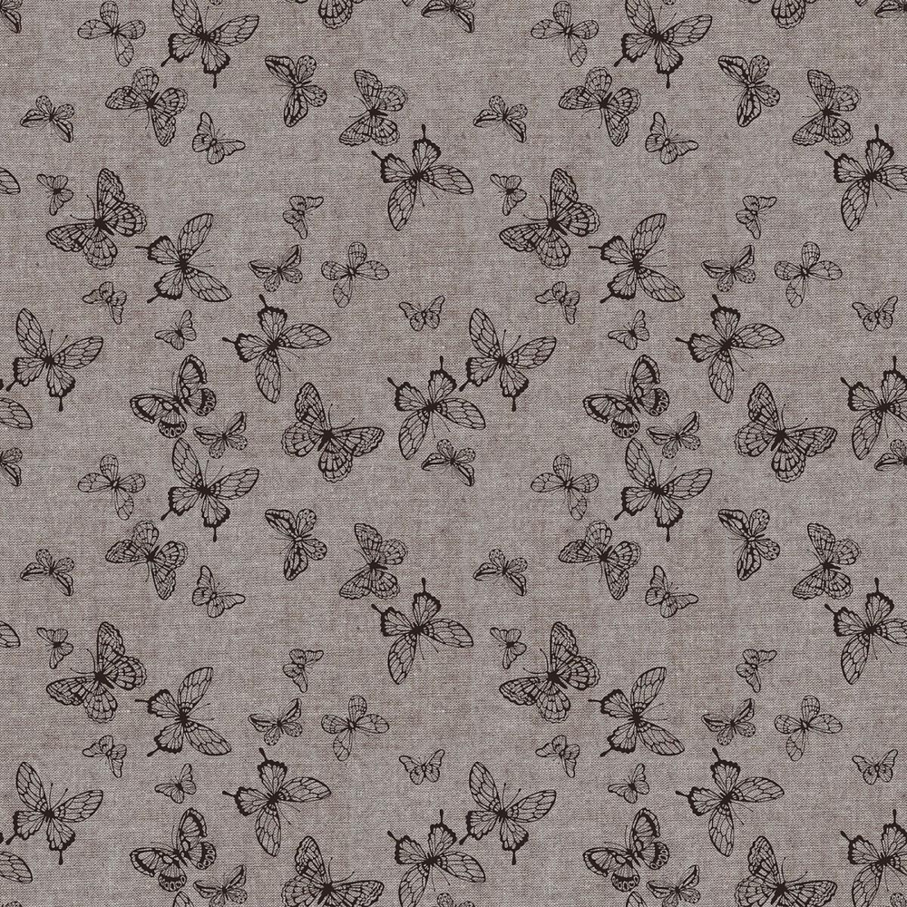 Ткань постельно-плательная Prival Пестроткань Бабочки, бежевый, 142г/м2, 1.5х5м