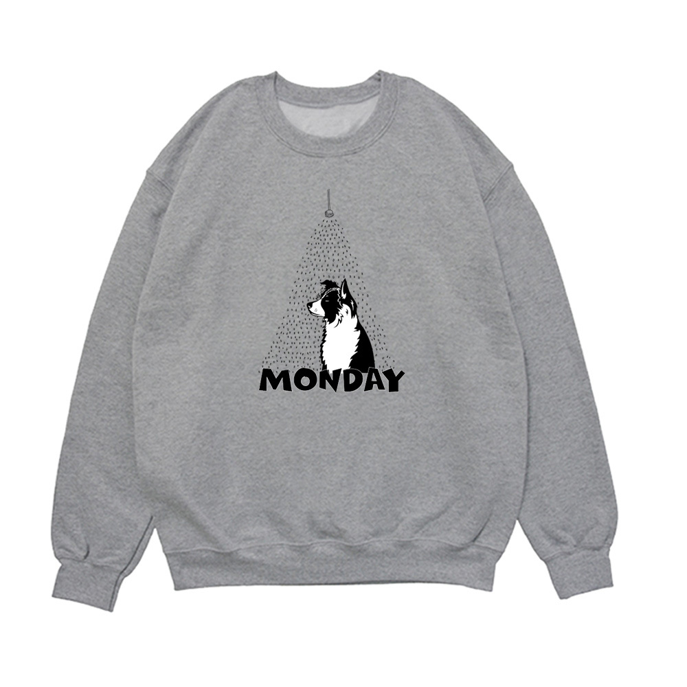 Свитшот "Бордер Колли в понедельник"