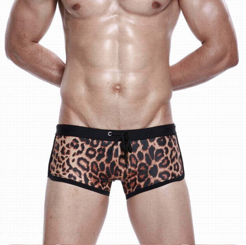 Мужские плавки леопардовые Seobean Leopard Swimsuit