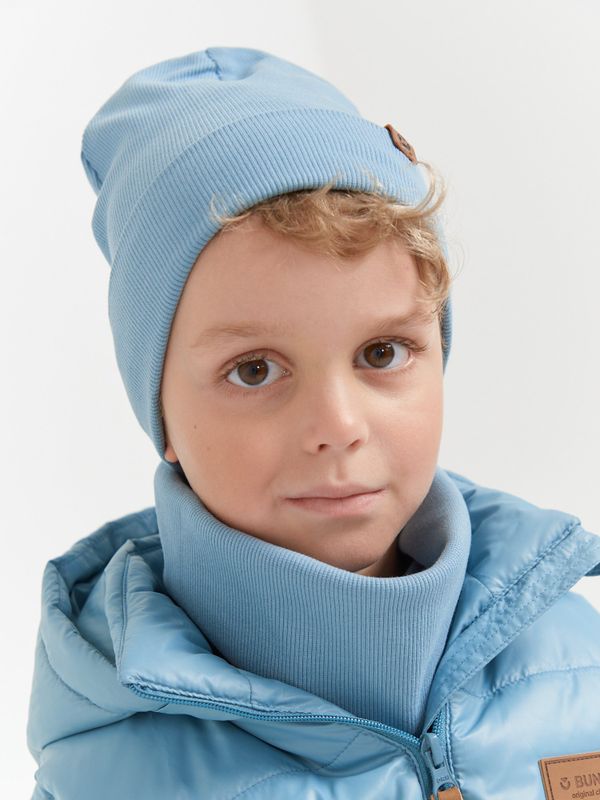 Шапка и снуд трикотажные двухслойные 