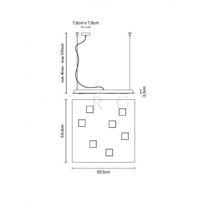 Подвесной светильник Fabbian Quarter F38 A03 02