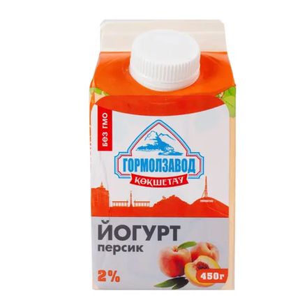 Йогурт Гормолзавод 2% Персик 450 гр