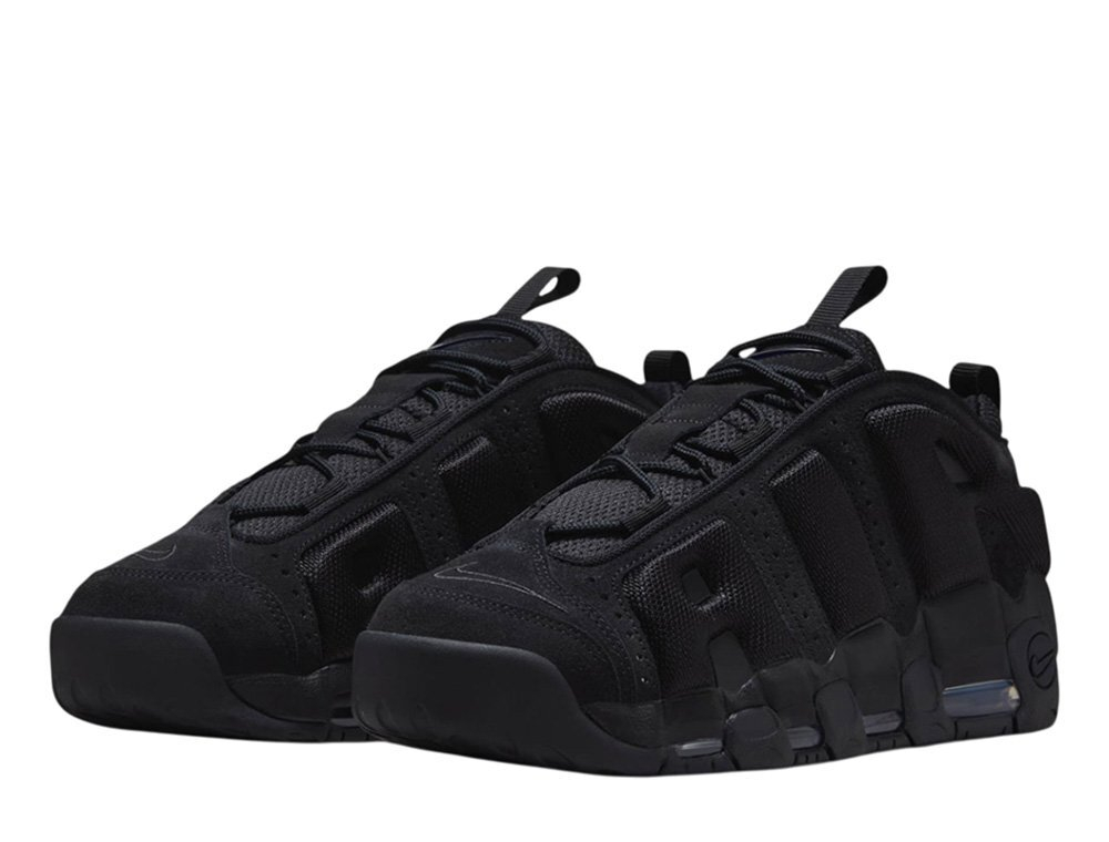 Баскетбольные кроссовки Nike Air More Uptempo Low Black Shoes