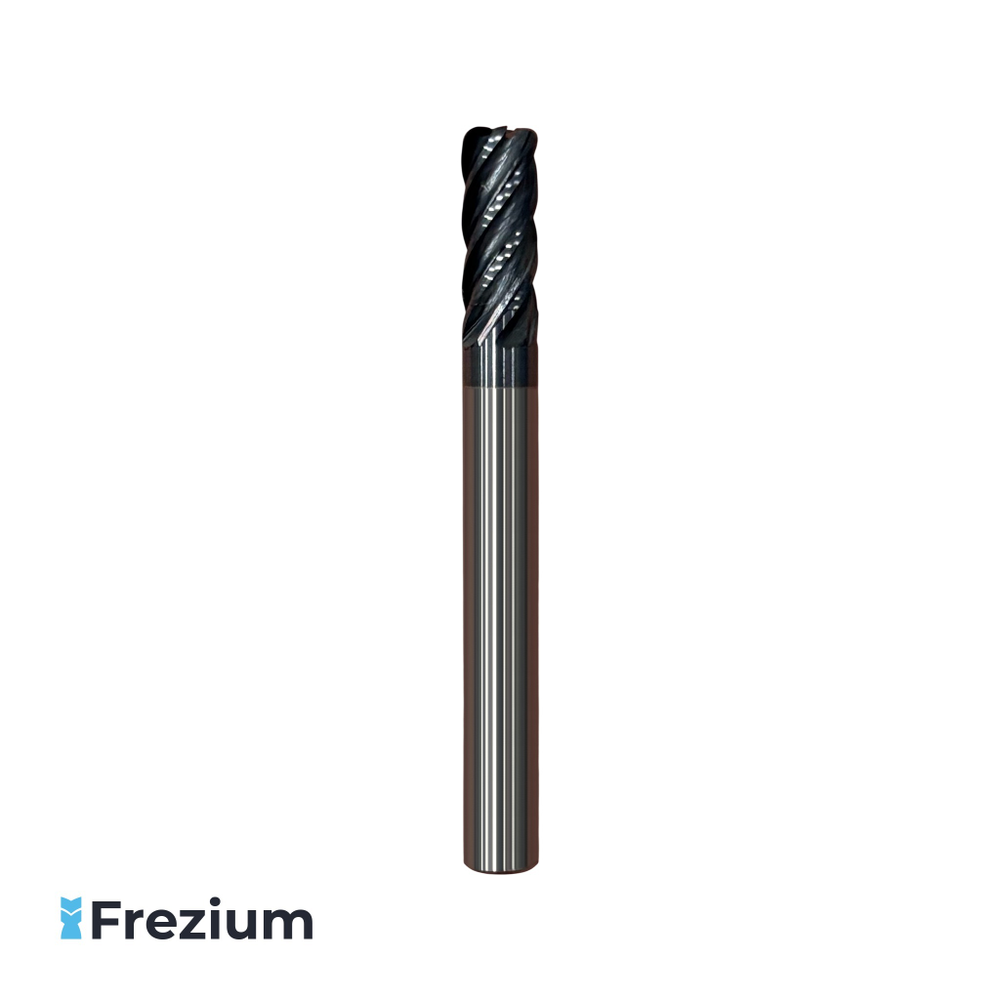 Фреза радиусная твердосплавная по металлу 6x6x13x57 Z6 R1.5 VHM Фреза радиусная твердосплавная по металлу 6x6x13x57 Z6 R1.5 VHM