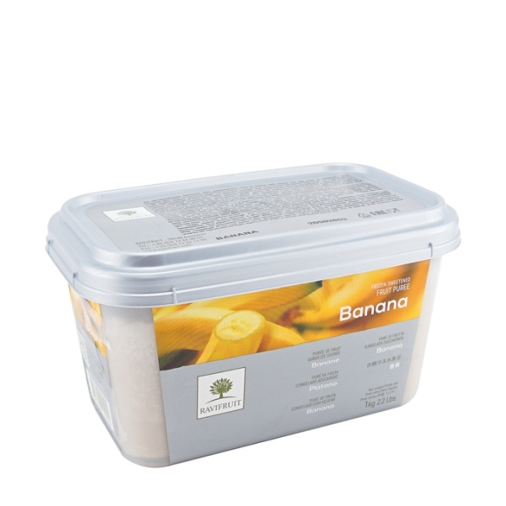 ПЮРЕ RAVIFRUIT из банана с/м 10% сахара Франция, 1 кг