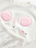 Пижама флисовая для девочки Next 655-165, Белый