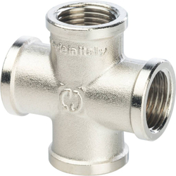 Крестовина ВВ никелированная 1/2 STOUT