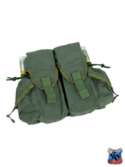 Подсумок SSO 4АК-2РГ-2РСП MOLLE с кнопкой, липучкой и утяжками. Олива