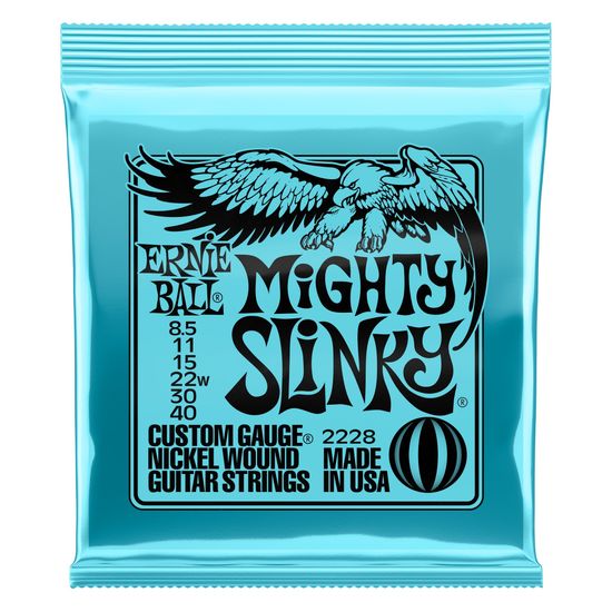 Струны для электрогитары ERNIE BALL 2228 Nickel Wound Slinky Mighty 8.5-40
