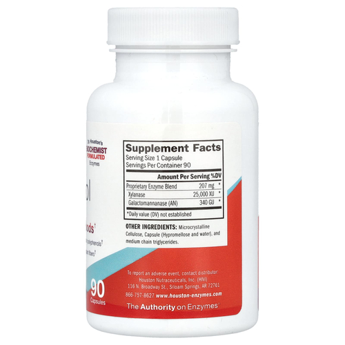 Houston Enzymes, No-Fenol, 90 капсул