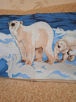 Декоративный гобеленовый чехол Медведица 34х87