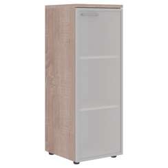 Шкаф колонка со стеклянной дверью в алюминиевой раме (R) и топом XMC 42.7(R)  432х432х1190 XTEN