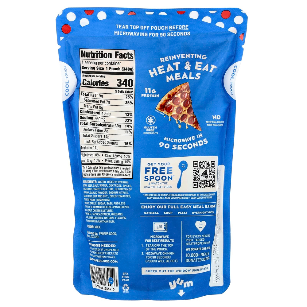 Proper Good, пицца-суп, пепперони, томаты и сыр, 340 г (12 унций)