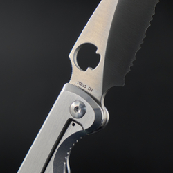 Sting frame lock satin full serrated NF