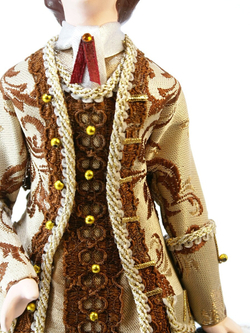 Кукла коллекционная Пётр Первый в бальном костюме