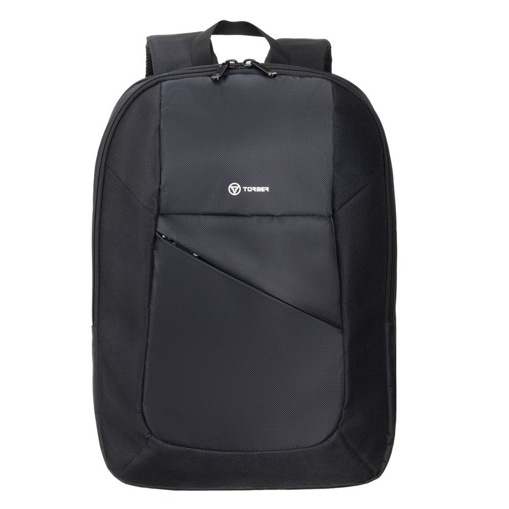 Рюкзак Torber Vector с отделением для ноутбука 15,6&#39;&#39;, черный, 28x40 x12 см, 13л