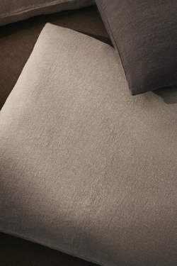 ZARA HOME ЛЬНЯНОЙ ЧЕХОЛ ДЛЯ ДЕКОРАТИВНОЙ ПОДУШКИ XXL, СЕРЫЙ