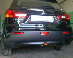 Фаркоп для Mitsubishi ASX 2010-2022, Citroen C4 Aircross, Peugeot 4008. Тип шара: A. Нагрузки: 1250/75 кг, MI 23