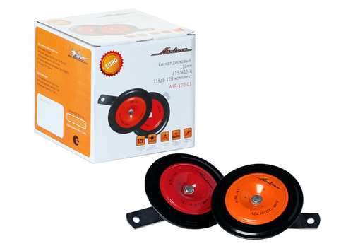 Сигнал звуковой 12 В (диски) 315/415Гц 110 мм черный Airline