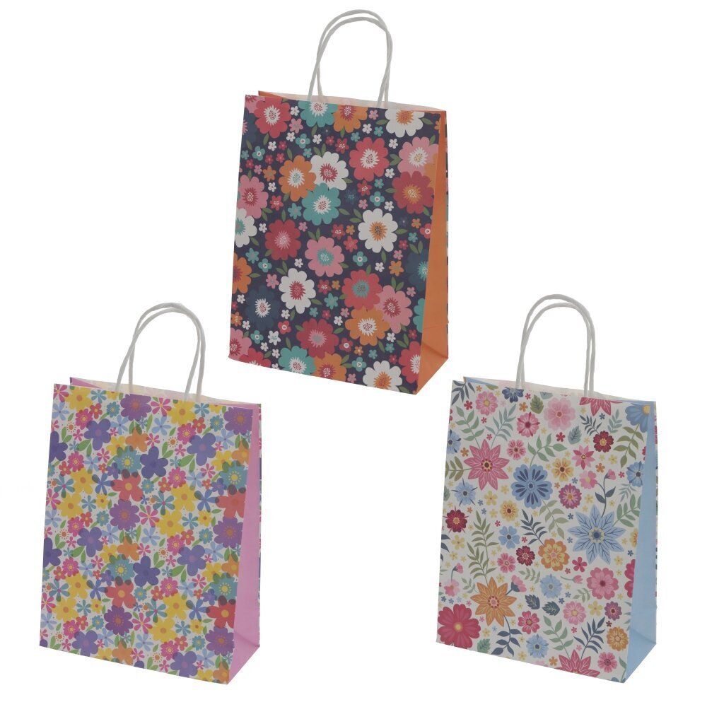 GAEM Пакет подарочный S (бумага 120г/м2, блок 12шт), L16 W8 H22 см, 3в.