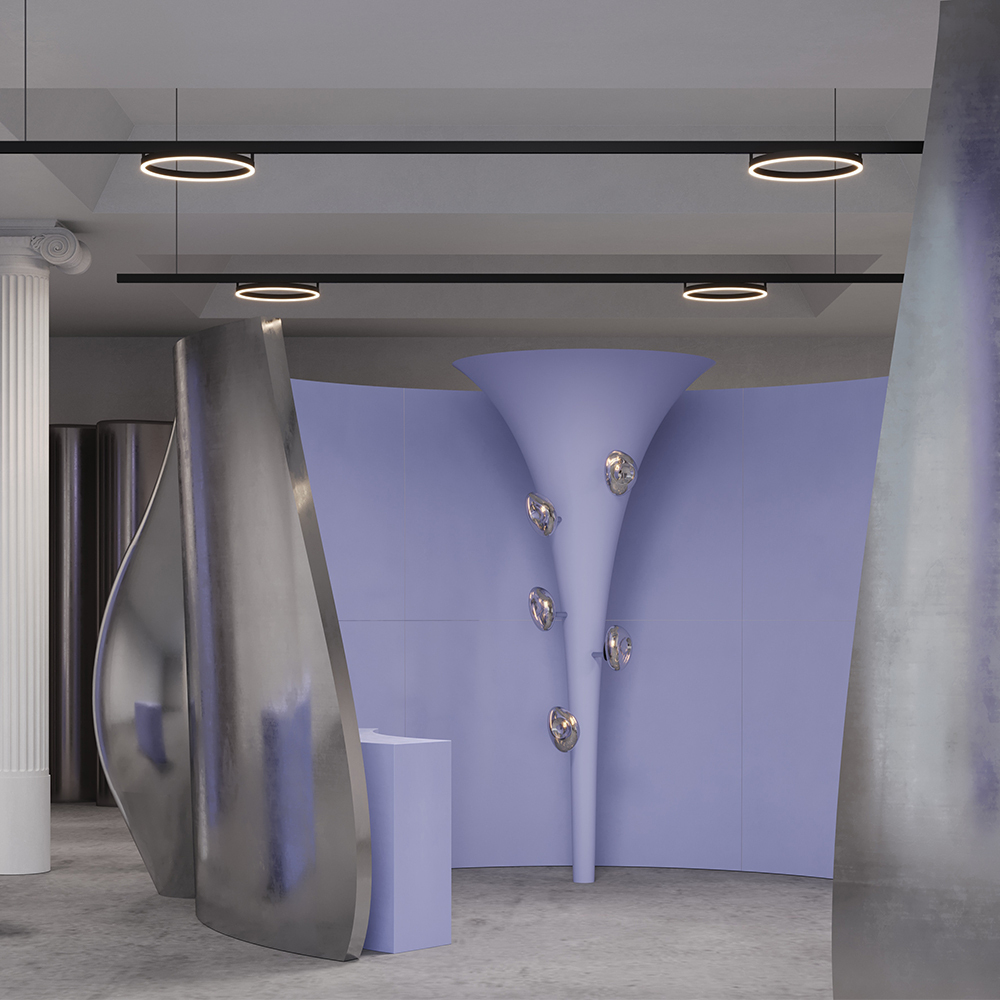 Магнитный трековый светильник Maytoni EXILITY Rim TR227-2-24W4K-B