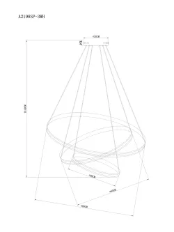 Подвесная люстра Arte Lamp MERIDIANA